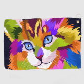 ゴルフタオル – Cat (横)