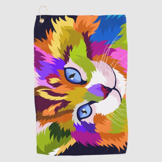 ゴルフタオル – Cat (正面)