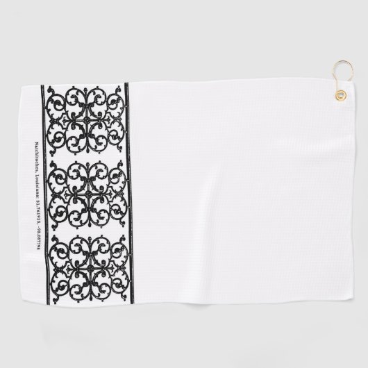 ゴルフタオル – Washington St Bank (横)