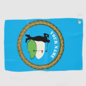 ゴルフタカスタムオルゴルフ – 名前の追加 ゴルフタオル (横)