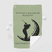 ゴルフタパーソナライズされたオル バチェラーゴルフ週末 ゴルフタオル (インサイチュ)