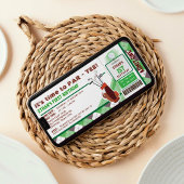 ゴルフチケットパスファースト誕生日パーティー 招待状