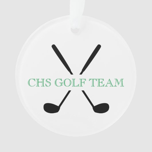 ゴルフチームクラブプレイヤースクールイヤー賞記念 オーナメント (正面)