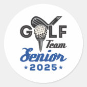 ゴルフチームシニア2025卒業ナイトクラスの2025 ラウンドシール (正面)