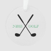 ゴルフチームトーナメント記念パーソナライズされた品 オーナメント (正面)