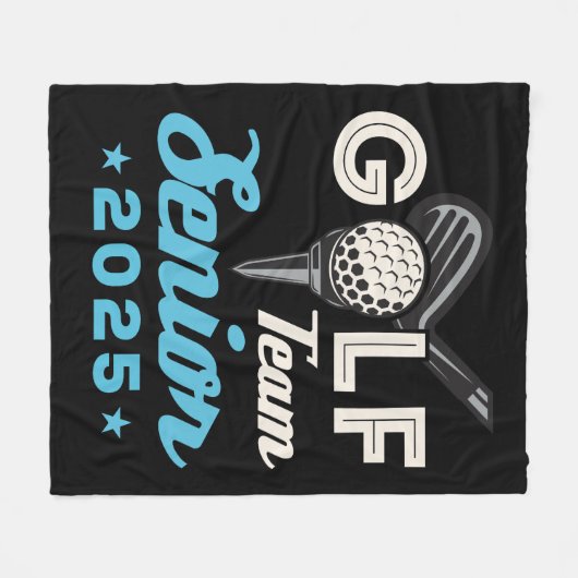 ゴルフチーム2025ゴルファーのシニア・クラス フリースブランケット (正面(横))