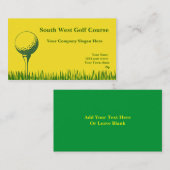 ゴルフティーおよびゴルフ・ボール 名刺 (正面/裏面)