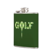 ゴルフティーのロゴのアーガイル柄のな格子縞のお尻のフラスコ フラスク (左)