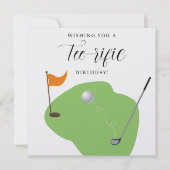ゴルフティーリフィック誕生日カード (正面)
