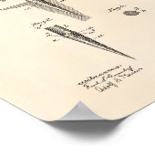 ゴルフティー1899パテントアート – オールドピーパー ポスター (角)