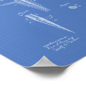 ゴルフティー1899特許芸術 – 青写真 ポスター (角)