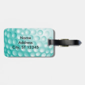 ゴルフティー |ティール(緑がかった色) ラゲッジタグ (裏面横)