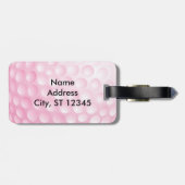ゴルフティー |ピンク ラゲッジタグ (裏面横)