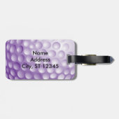 ゴルフティー |紫 ラゲッジタグ (裏面横)