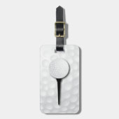 ゴルフティー |黒 ラゲッジタグ (正面縦)