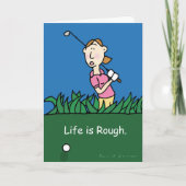 ゴルフテーマのグリーティングカード カード (正面)