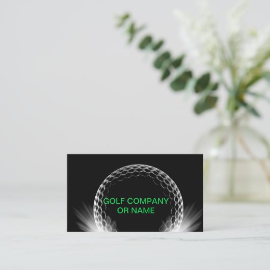ゴルフテーマのトレーナーのインストラクター 名刺 (スタンド正面)