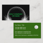 ゴルフテーマのトレーナーのインストラクター 名刺 (正面/裏面)