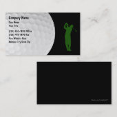 ゴルフテーマのモダンのレイアウト 名刺 (正面/裏面)