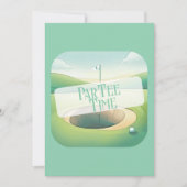 ゴルフテーマカスタム誕生日カード | フラットオプション (正面)