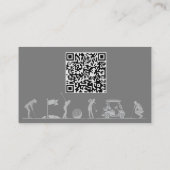 ゴルフテーマカード – レディース 名刺 (裏面)