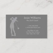 ゴルフテーマカード – レディース 名刺 (正面)