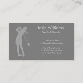 ゴルフテーマカード – レディース 名刺