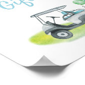 ゴルフテーマギフト誕生日標識 ポスター (角)