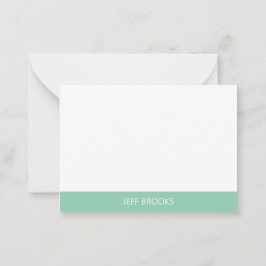 ゴルフテーマグパーソナライズされたリーン ノートカード (裏面)