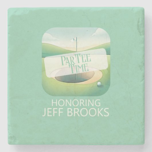 ゴルフテーマグリーンパーティー ストーンコースター (正面)