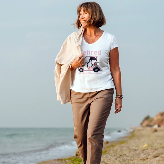 ゴルフテーマゴルファーの退職デザイン Tシャツ