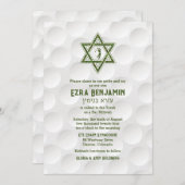 ゴルフテーマゴルフバー(ユダヤ教の)バル・ミツバー招待状 招待状 (正面/裏面)