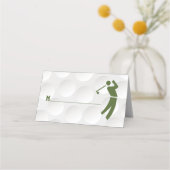 ゴルフテーマゴルフバー(ユダヤ教の)バル・ミツバー プレイスカード (正面)