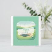 ゴルフテーマサンキューカード | フラットオプション サンキューカード (スタンド正面)