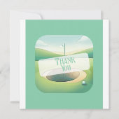 ゴルフテーマサンキューカード | フラットオプション サンキューカード (正面)