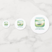 ゴルフテーマパーソナライズされたテーブル紙吹雪 コンフェッティ (正面)