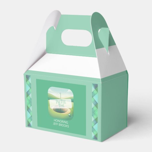 ゴルフテーマパーティーの好意ボックス フェイバーボックス (正面サイド)