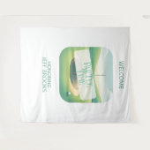 ゴルフテーマパーティーの背景 タペストリー (正面(横))