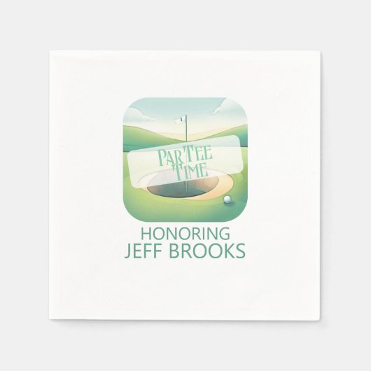 ゴルフテーマパーティー スタンダードカクテルナプキン (正面)