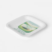 ゴルフテーマパーティー ペーパープレート (傾斜あり)