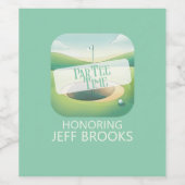 ゴルフテーマパーティー ワインラベル (シングルラベル)