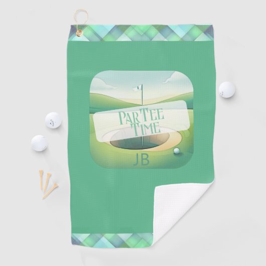 ゴルフテーマパーテパーソナライズされたー ゴルフタオル (インサイチュ)
