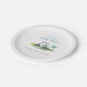 ゴルフテーマベビーシャワー ペーパープレート (アングル)