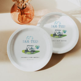 ゴルフテーマベビーシャワー ペーパープレート