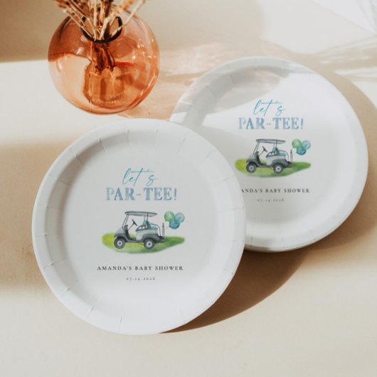 ゴルフテーマベビーシャワー ペーパープレート