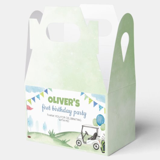 ゴルフテーマボーイバースデーパーティーお願いボックス フェイバーボックス (オープン)