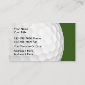 ゴルフテーマモダンの2面 名刺 (裏面)