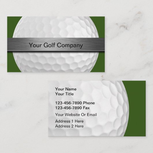 ゴルフテーマモダンの2面 名刺 (正面/裏面)