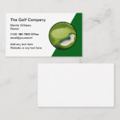 ゴルフテーマモダン名刺ユニーク 名刺 (正面/裏面)