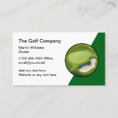 ゴルフテーマモダン名刺ユニーク 名刺 (正面)
